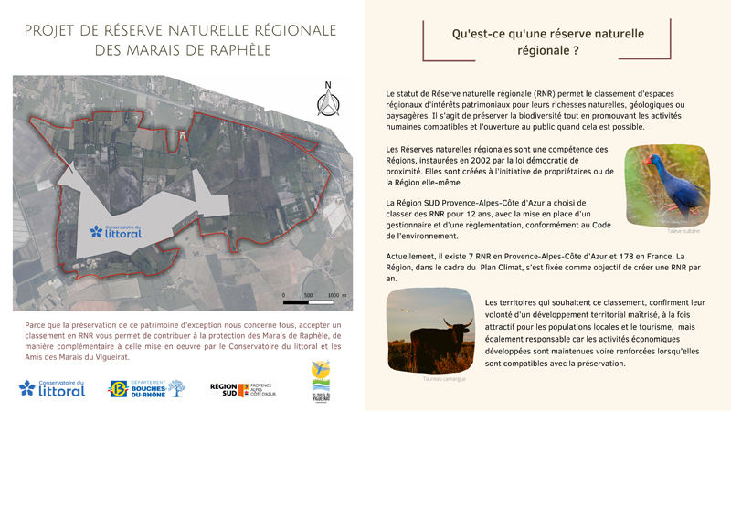 Projet de Réserve naturelle régionale des Marais de Raphele